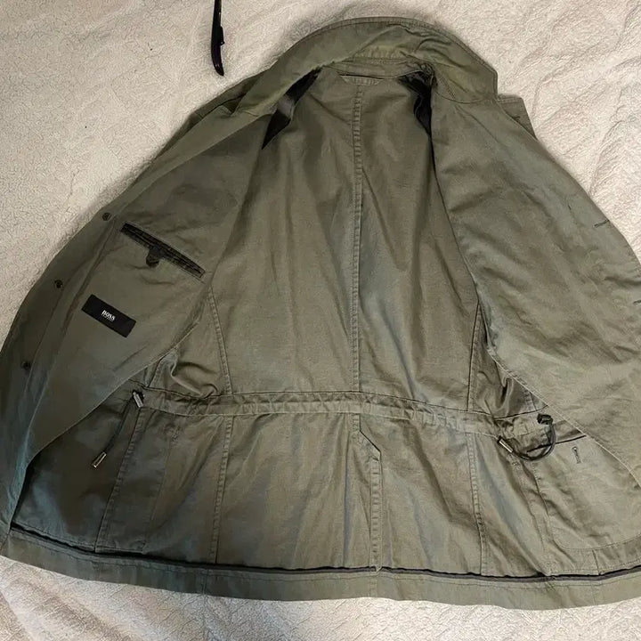 [BUNJANG] Hugo Boss Safari Blazer Olive Jacket / 휴고 보스 사파리 블레이저 올리브 48(100)