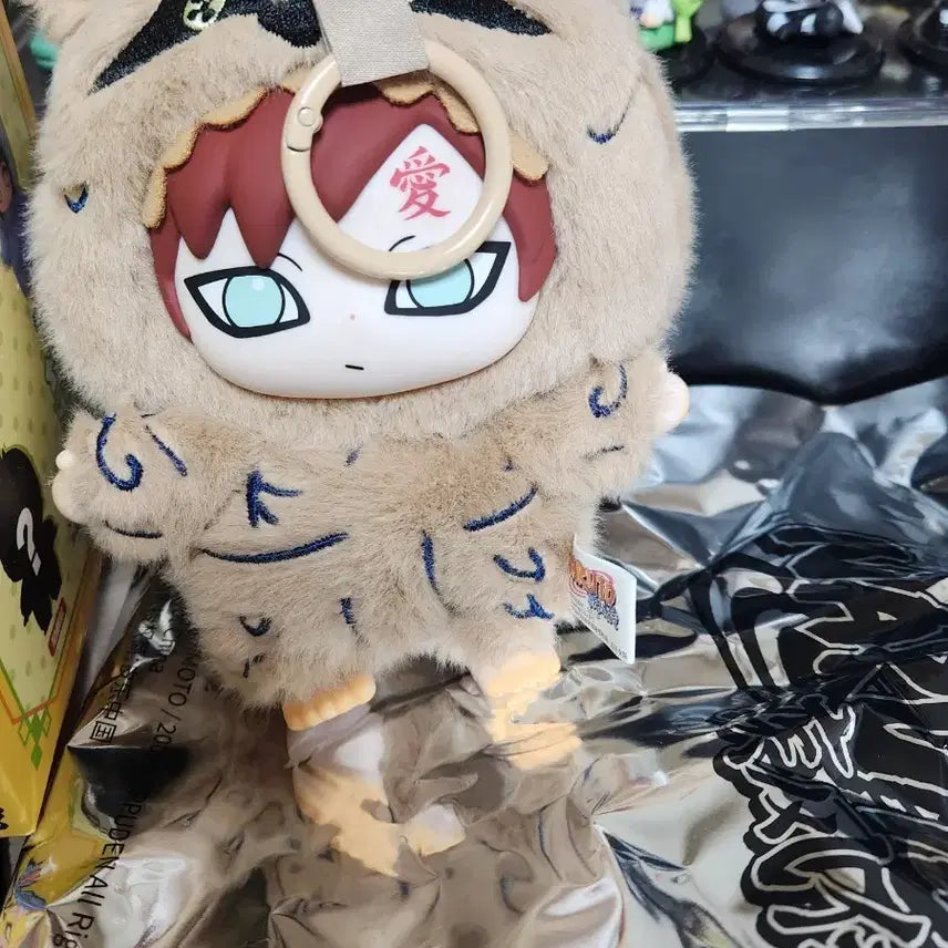 [BUNJANG] Naruto Gaara Mascot Keyring / 나루토 나부부 가아라 인형 키링 마스코트