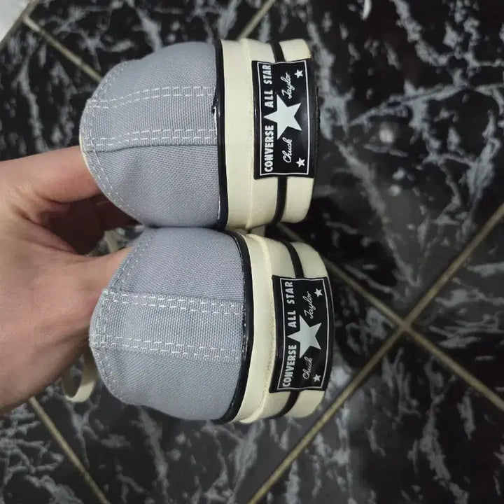 [BUNJANG] Converse Chuck 70 Vintage Canvas Low Wolf Grey Sneakers / 척 70 빈티지 캔버스 로우 울프그레이 170555C / 280+고무끈