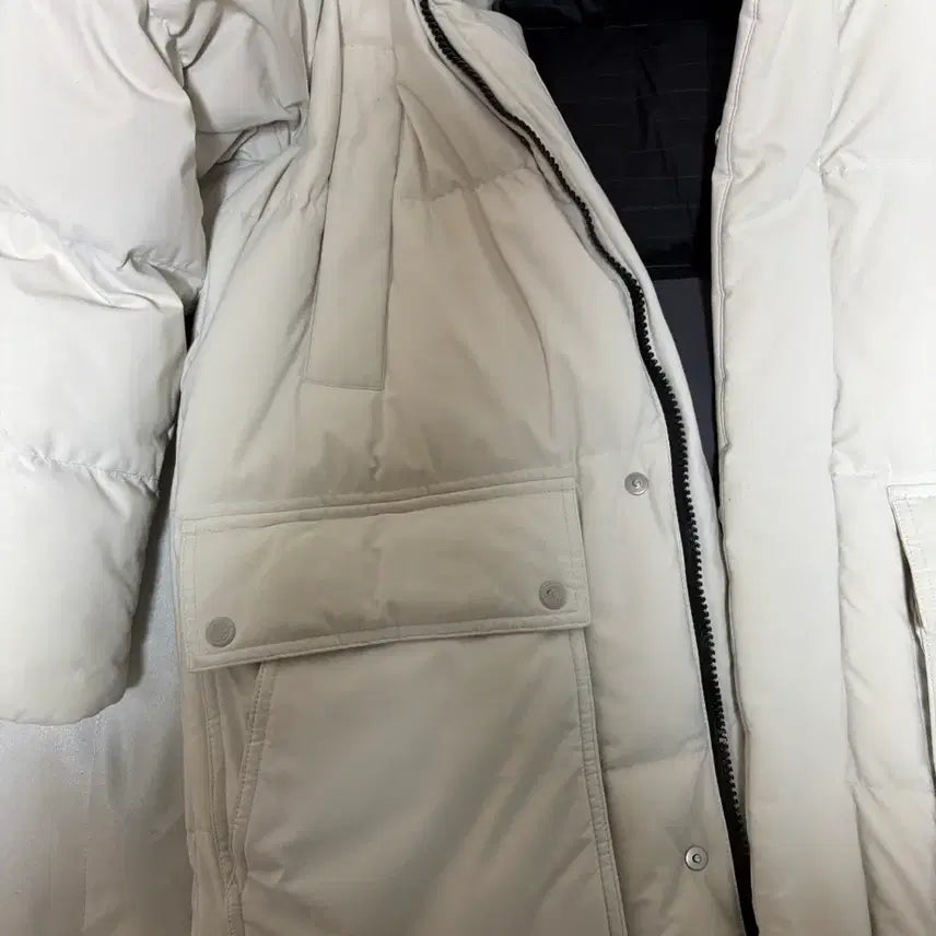 [BUNJANG] Discovery Expedition Venture Force Long Down Jacket Ivory / 정품 디스커버리 벤쳐포스 롱패딩 아이보리 중고 빈티지 일본