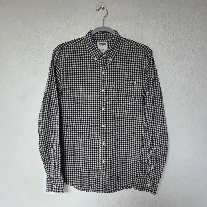 [BUNJANG] Levi's Men's Spring/Autumn Checkered Shirt / 리바이스 남성 봄가을 셔츠 M(95~100)