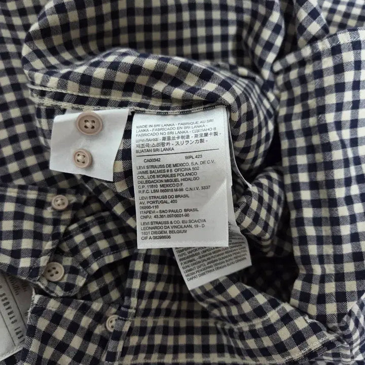 [BUNJANG] Levi's Men's Spring/Autumn Checkered Shirt / 리바이스 남성 봄가을 셔츠 M(95~100)