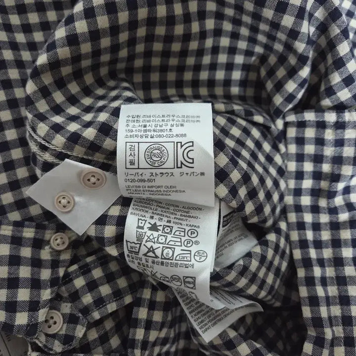 [BUNJANG] Levi's Men's Spring/Autumn Checkered Shirt / 리바이스 남성 봄가을 셔츠 M(95~100)