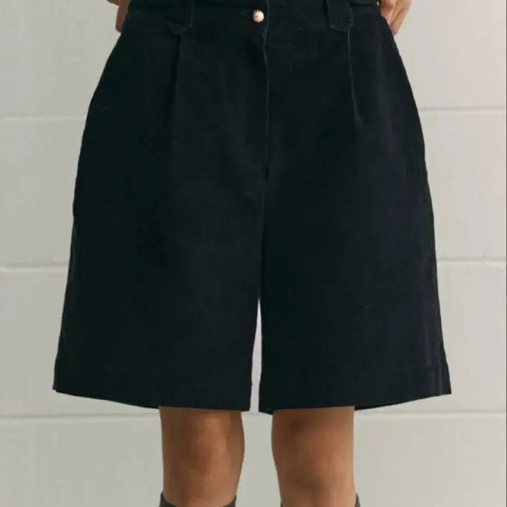 [BUNJANG] Sienne Paul Corduroy Shorts Navy Size S / 시엔느 paul 코듀로이 반바지 s