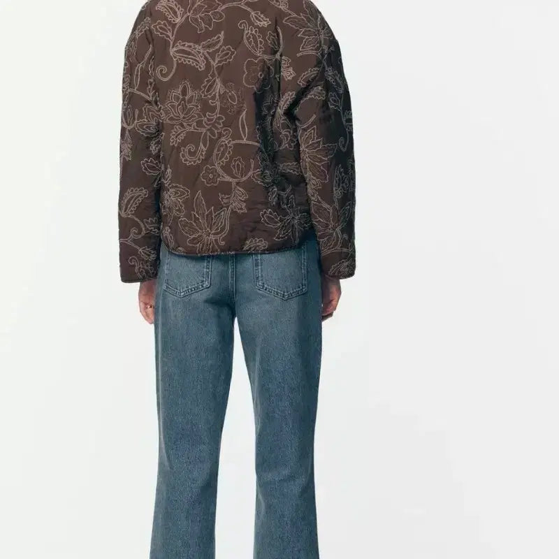 [BUNJANG] ZARA Embroidered Quilted Jumper / [새상품]자라 자수 퀼팅 점퍼