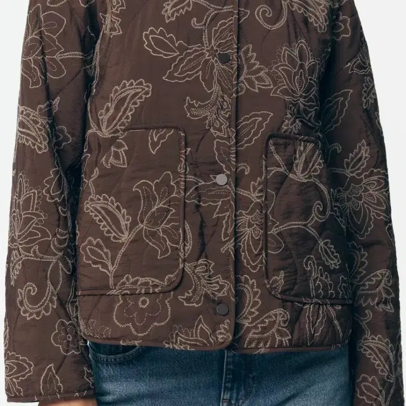 [BUNJANG] ZARA Embroidered Quilted Jumper / [새상품]자라 자수 퀼팅 점퍼