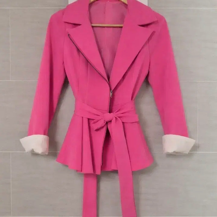 [BUNJANG] Pink Tailored Spring Jacket / 핑크 테일러드 봄자켓 새상품