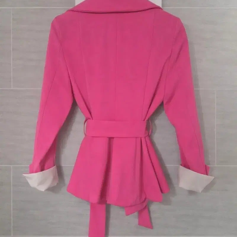 [BUNJANG] Pink Tailored Spring Jacket / 핑크 테일러드 봄자켓 새상품