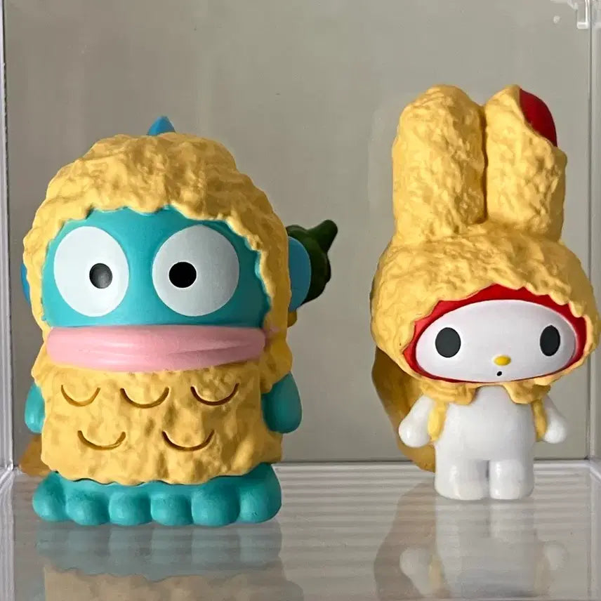 [BUNJANG] Sanrio Tempura Gacha Figure Set (Hangyodon, My Melody) / 세트 산리오 튀김 가챠 덴뿌라 피규어 한교동 마멜 마이멜로디 타카라토미