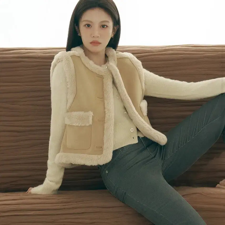 [BUNJANG] Marithe Francois Girbaud Crop Cardigan / 원가 169000원 고윤정 착용) 마리떼 가디건 CROP CARDIGAN