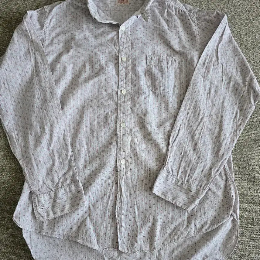 [BUNJANG] Timeone Clothing Elraco Pattern Dress Shirt / 타임원클로딩 엣라코 패턴 드레스셔츠 15H 엣라스트 부처프로덕츠 셔츠