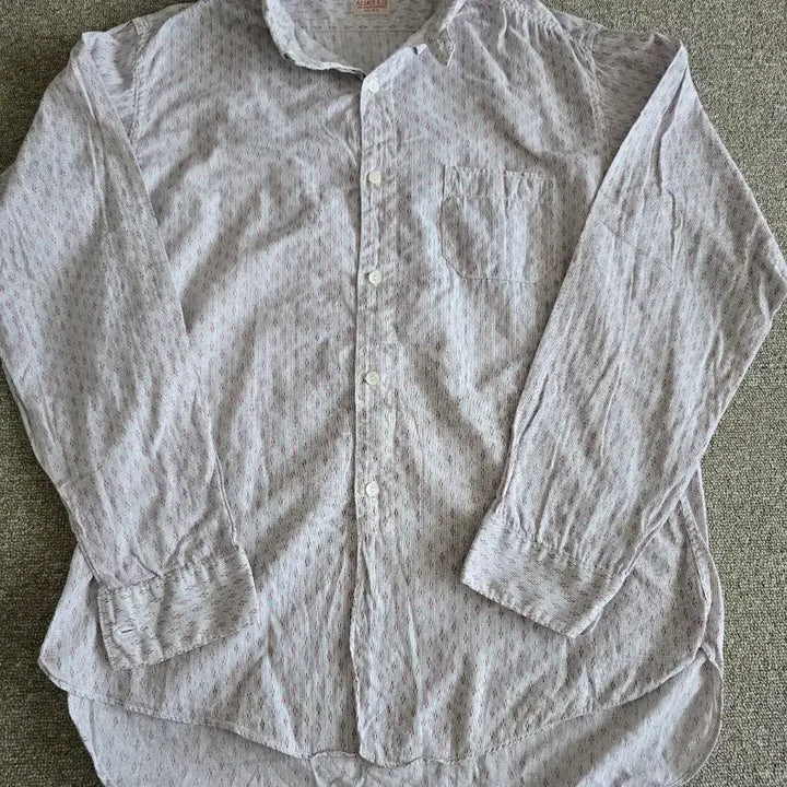 [BUNJANG] Timeone Clothing Elraco Pattern Dress Shirt / 타임원클로딩 엣라코 패턴 드레스셔츠 15H 엣라스트 부처프로덕츠 셔츠