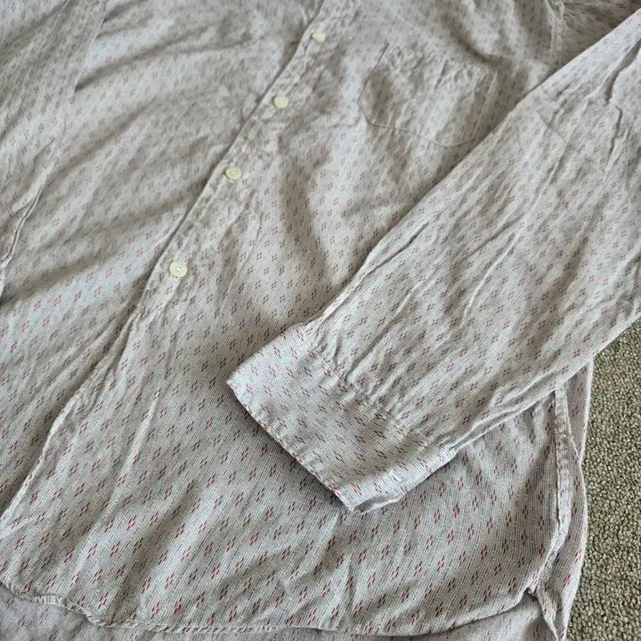 [BUNJANG] Timeone Clothing Elraco Pattern Dress Shirt / 타임원클로딩 엣라코 패턴 드레스셔츠 15H 엣라스트 부처프로덕츠 셔츠