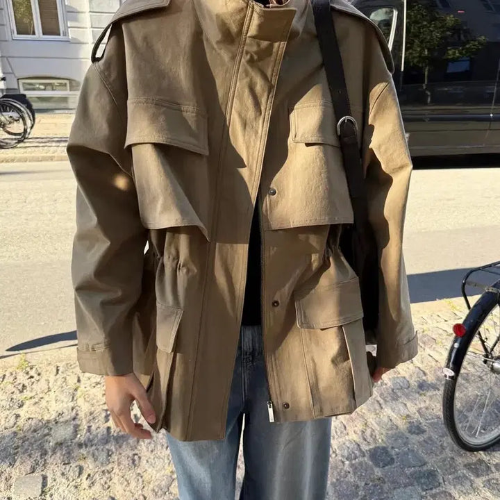[BUNJANG] Orr Beige S-Size Jacket / Orr 야상 점퍼 베이지 s사이즈