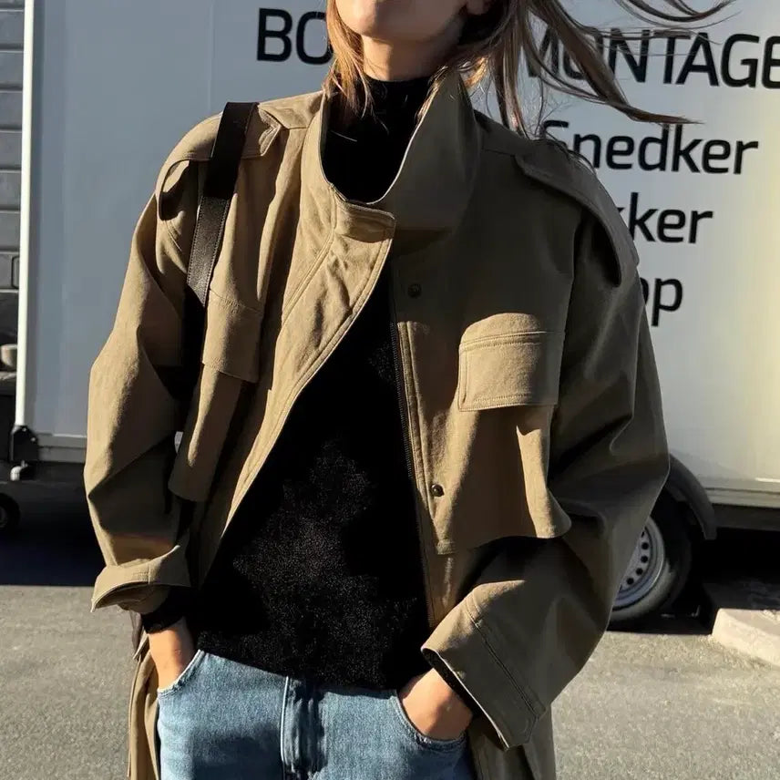 [BUNJANG] Orr Beige S-Size Jacket / Orr 야상 점퍼 베이지 s사이즈