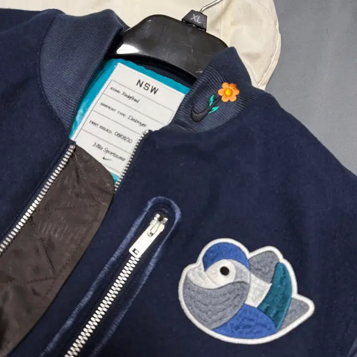 [BUNJANG] Kasina Nike Varsity Jacket (New) / [한정판] 나이키x카시나 원앙콜라보 F&F 바시티(새제품)