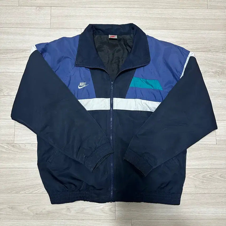 [BUNJANG] Nike Windbreaker Navy/Blue/Purple / 나이키 바람막이 네이비/블루/연보라색