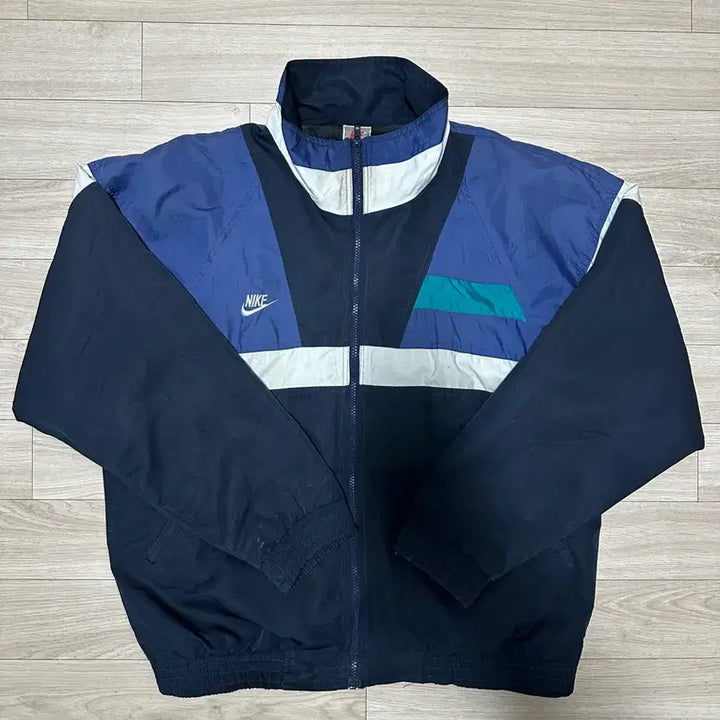 [BUNJANG] Nike Windbreaker Navy/Blue/Purple / 나이키 바람막이 네이비/블루/연보라색