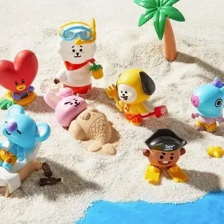 [BUNJANG] BT21 BTS Summer Vacation Figure Set / bt21 universtar vol2 BTS 여름휴가 피규어 7종 풀세트