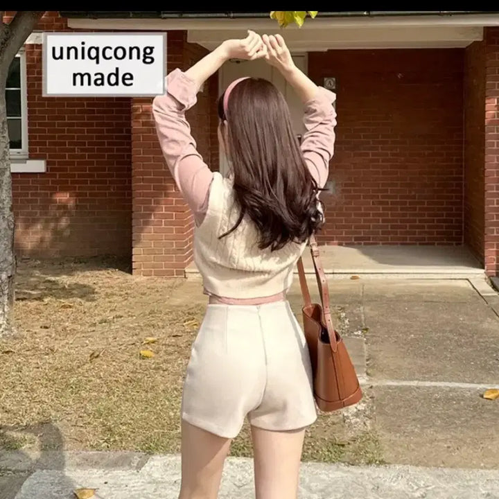 [BUNJANG] Unicon Waist Slim Shorts Winter Version S Black / 유니콩 허리 쏙 반바지 겨울버전 S 블랙