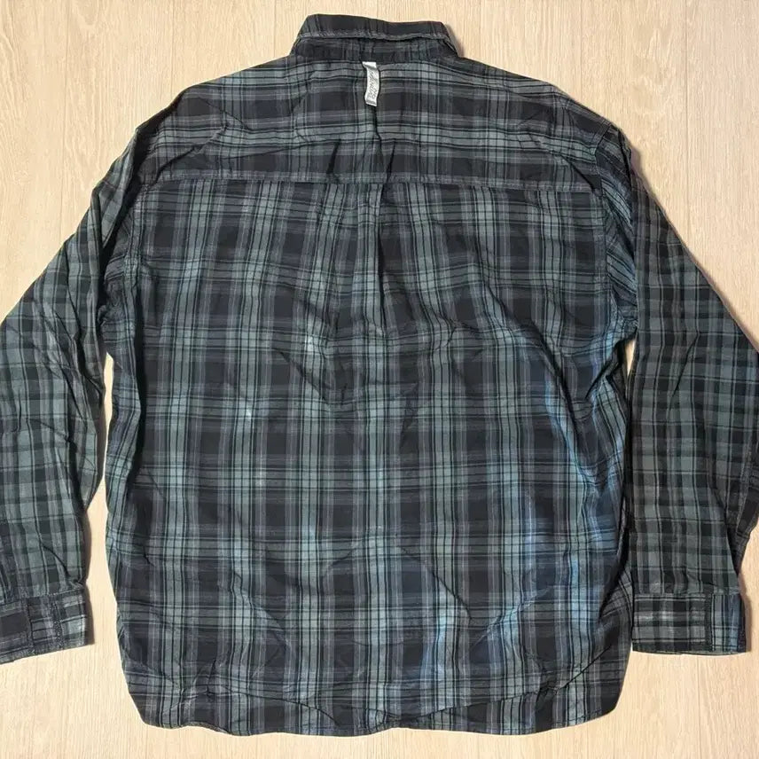 [SOLD OUT] 노매뉴얼 H.R 체크셔츠 다크네이비 size M