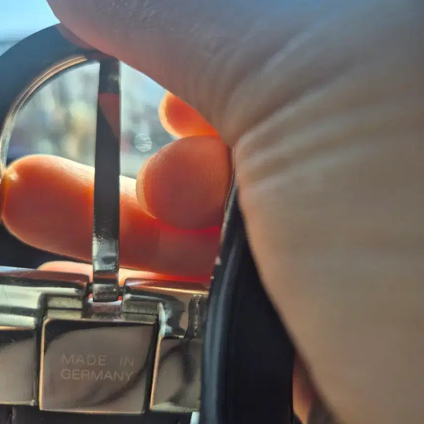 [BUNJANG] Men's Black Leather Belt / 몽블랑 블랙 가죽 벨트 남성용