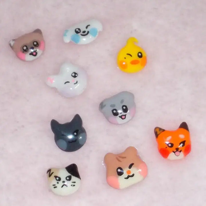 [BUNJANG] Custom Idol 3D Character Nail Tips / 아이돌 콘서트 3D 캐릭터 네일팁 덕질 커스텀 오마카세 제작