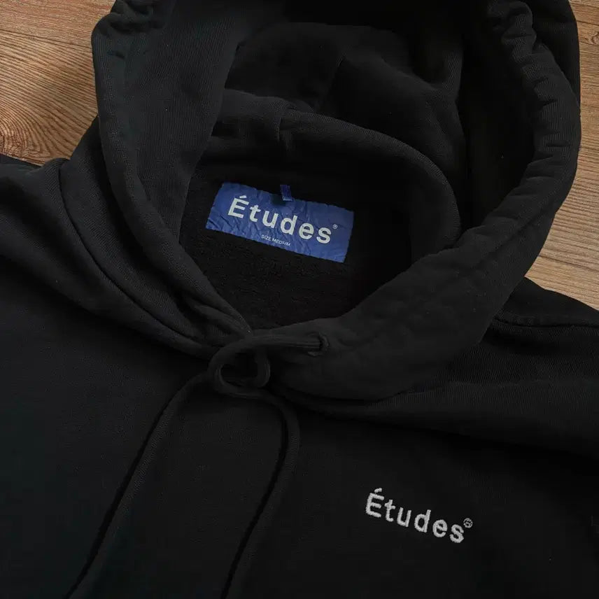 [SOLD OUT] 에뛰드 M 블랙 후디 헤비 코튼 후드 티셔츠 포르투갈 정품