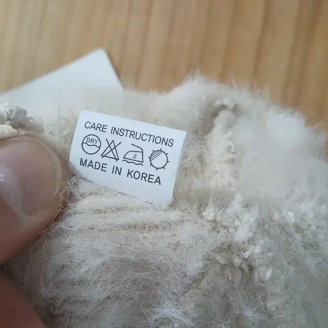 [BUNJANG] Zero Planet Angora Ribbed Knit Beanie Beige / 제로플래닛 앙고라 리본 니트 비니 베이지 새상품탭모자