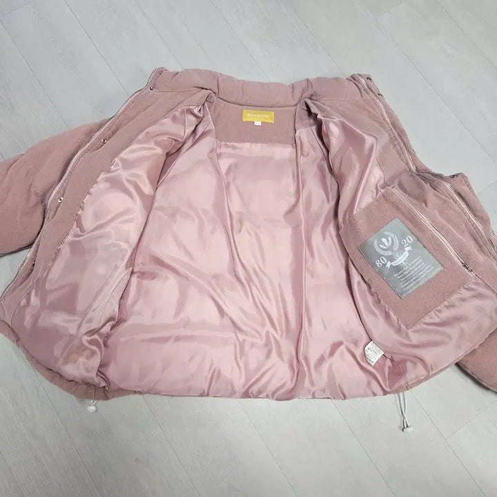 [BUNJANG] Main Booth Corduroy Down Padded Jacket - M - Indie Pink / 메인부스 덕다운 코듀로이 점퍼 숏패딩 M 인디핑크 헤비아우터