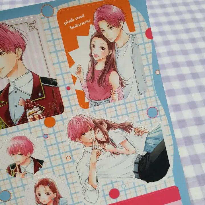[BUNJANG] Pink and Habenaro Kurose Sticker Seal Student ID / (순정만화) 일본판 핑크와 하바네로 쿠로세 스티커 씰 학생증