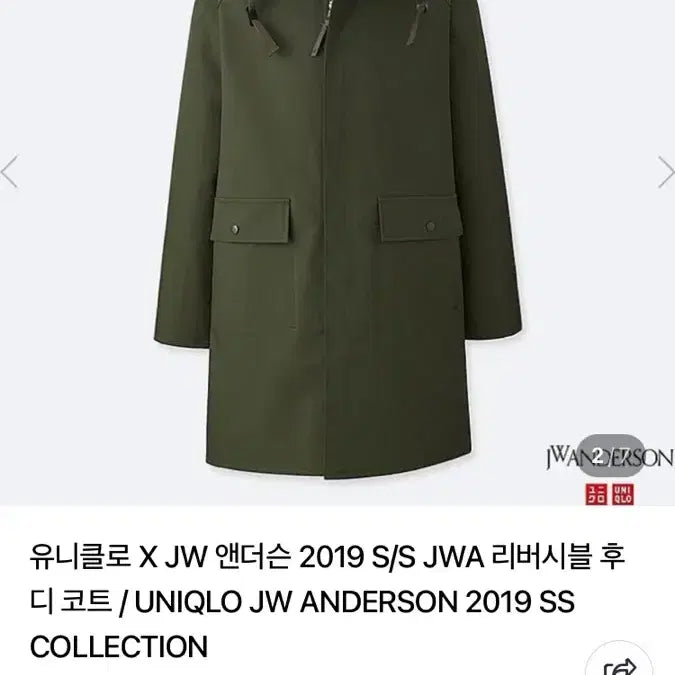[BUNJANG] Uniqlo JW Anderson 2019 S/S Reversible Coat / 유니클로 JW 앤더슨 2019 S/S JWA 리버시블
