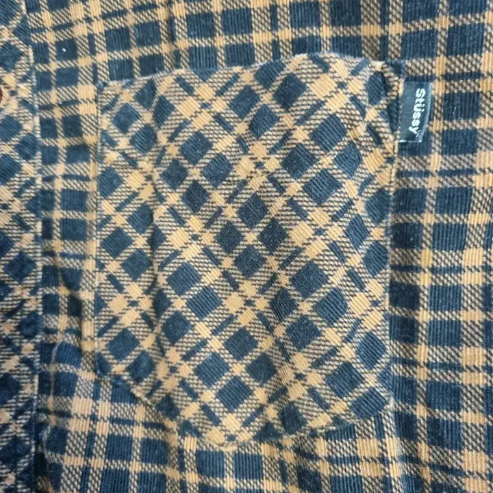 [BUNJANG] Stussy Corduroy Check Shirt / 00s 올드 스투시 코듀로이 체크 셔츠 M