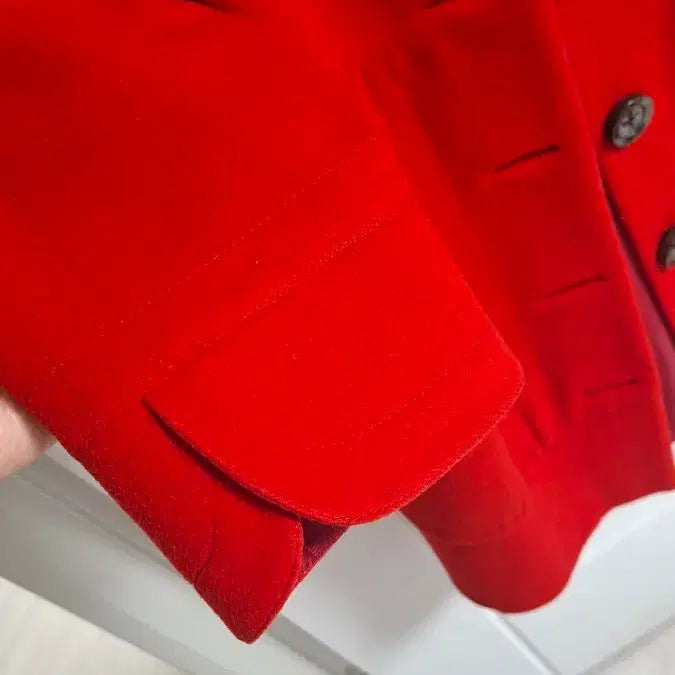 [BUNJANG] Beom Young Soon Red Long Coat / 범영순 롱코트
