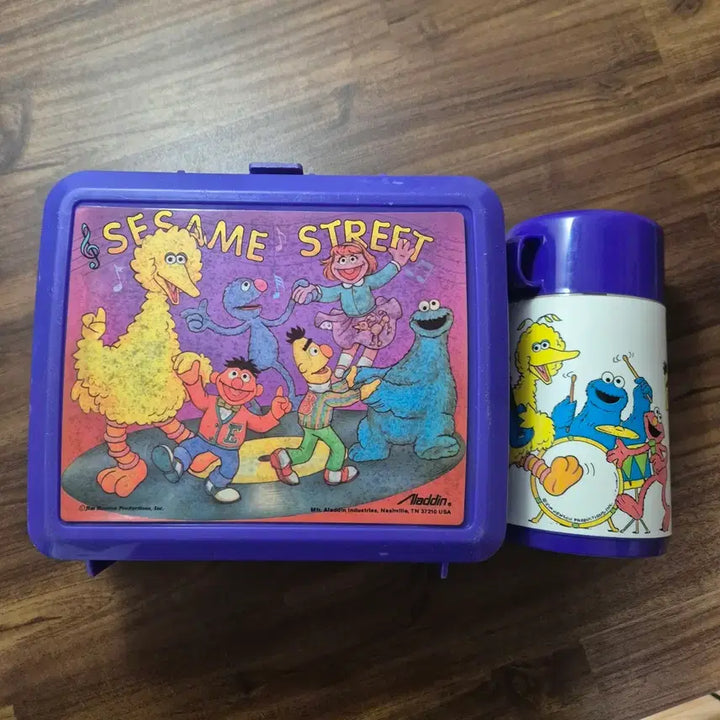 [BUNJANG] 1990s Aladdin Retro Plastic Lunch Box + Thermos Set / 미국 90년대 빈티지 레트로 플라스틱 알라딘 런치박스+보온병 세트