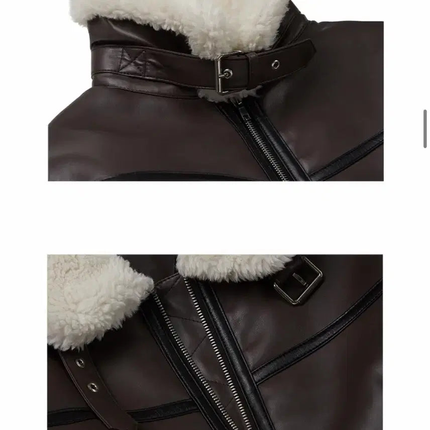 [BUNJANG] Leather MusTANG Jacket / 레더리 무스탕