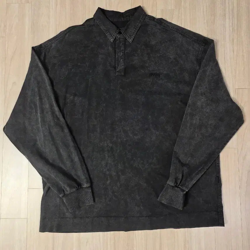 [BUNJANG] Junji Dying Polo Long Sleeve / 준지 다잉 폴로 롱슬리브
