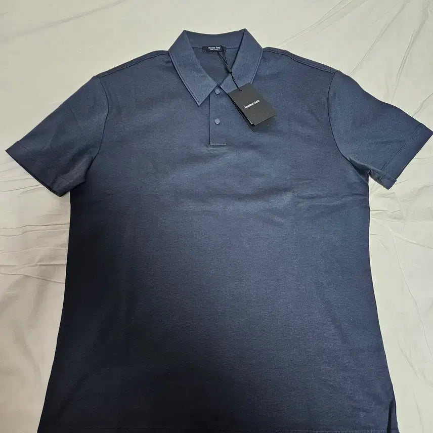 [BUNJANG] Massimo Dutti Snap Button Polo Shirt Petroleum M / 마시모두띠 스냅 버튼 반팔 폴로셔츠 페트롤륨 M