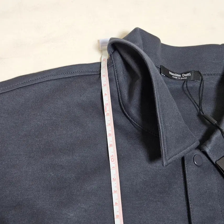 [BUNJANG] Massimo Dutti Snap Button Polo Shirt Petroleum M / 마시모두띠 스냅 버튼 반팔 폴로셔츠 페트롤륨 M