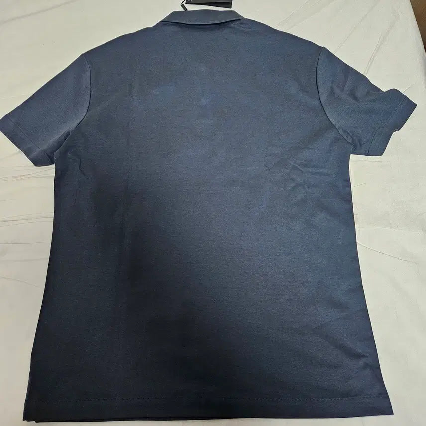 [BUNJANG] Massimo Dutti Snap Button Polo Shirt Petroleum M / 마시모두띠 스냅 버튼 반팔 폴로셔츠 페트롤륨 M