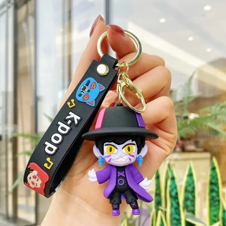 [BUNJANG] KDEHUNT Character Keyring / 케이팝 키링 검은모자 캐릭터 키링 가방 키홀더 케데헌 인형 새상품