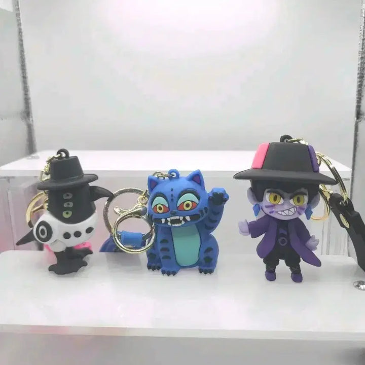 [BUNJANG] KDEHUNT Character Keyring / 케이팝 키링 검은모자 캐릭터 키링 가방 키홀더 케데헌 인형 새상품