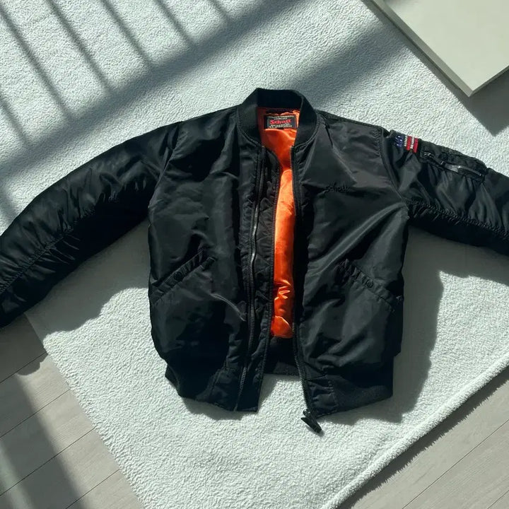 [BUNJANG] Schott MA-1 Flight Jacket / Schott 블랙 MA-1 항공 점퍼