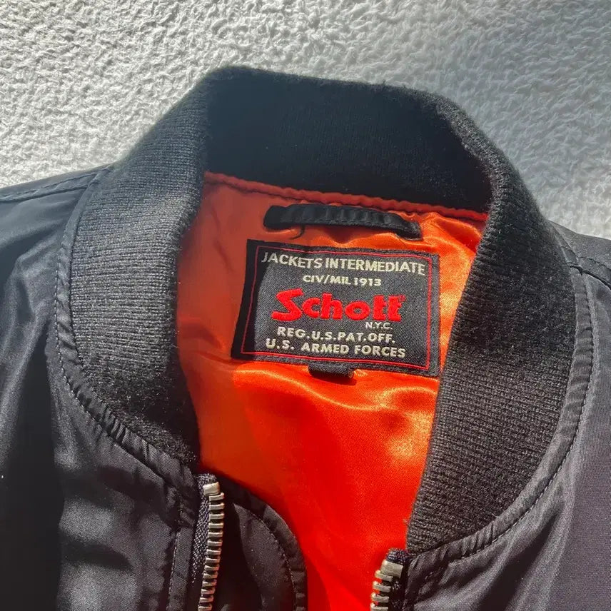 [BUNJANG] Schott MA-1 Flight Jacket / Schott 블랙 MA-1 항공 점퍼