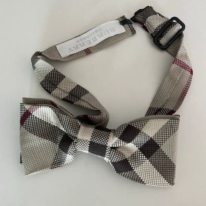 [BUNJANG] Burberry Children Checkered Bowtie / 버버리 칠드런 체크무늬 나비넥타이