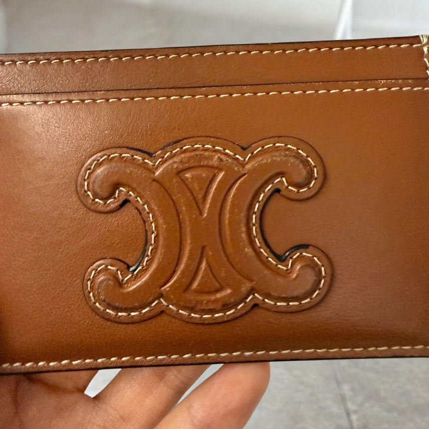 [BUNJANG] Celine Triomphe Card Wallet / 셀린느 정품 트리오페 카드 지갑 팝니다