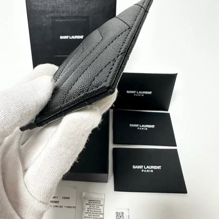 [BUNJANG] YSL Matelassé Caviar Card Case / (정품)(새상품급,풀구성)입생로랑 마틀라세 금장 캐비어 카드지갑