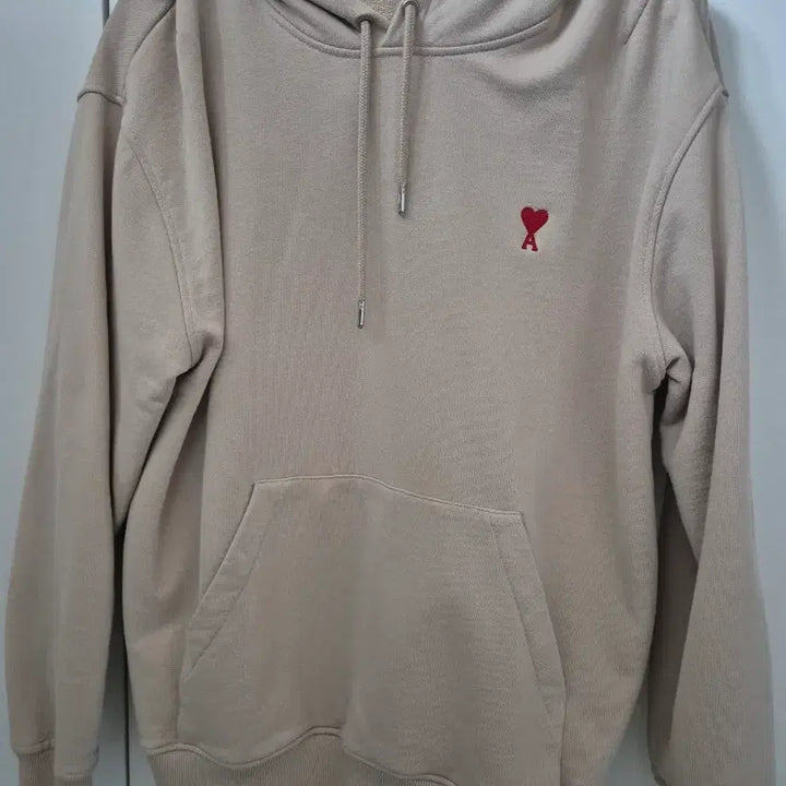 [BUNJANG] BTS Army Small Heart Logo Hoodie Beige XL / 아미 스몰 하트 로고 후드티 베이지 xl