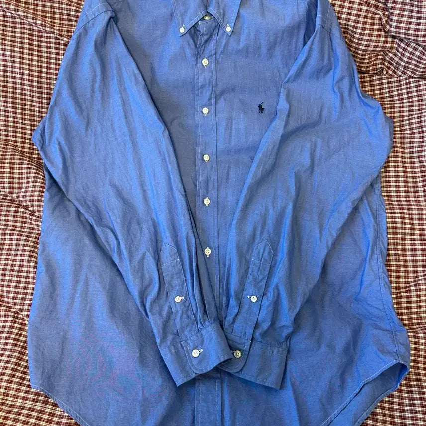 [BUNJANG] Ralph Lauren Blue Long Sleeve Shirt / 랄프로렌셔츠 블루 긴팔