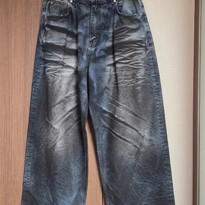 [BUNJANG] Branded Max Wide Denim Jeans / [새상품 32사이즈] 브랜디드 맥스 와이드 데님 크레이지 블루 팝니다